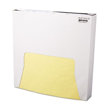 Bagcraft GREASE-RESISTANT PAPER WRAPS AND LINERS, 12 X 12, YELLOW, 5PK 057412